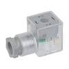 DIN connector with two color LED